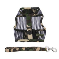 Cool Mesh Dog Harness with Leash - Camouflage