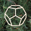 Dodecahedron Ornament - Sacred Geometry - Laser Cut Wood by LaserTrees | Intricate Home Accents