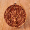 Plant Swirl Hardwood Pendant by LaserTrees | Handcrafted Sacred Geometry