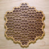 LaserTrees Honeycomb Grid Two Layer Wall Art 
