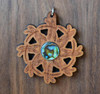 LaserTrees Dragonfly Mandala Hardwood Pendant