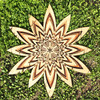 LaserTrees Sun Star Three Layer Wall Art - Maple, Birch, Walnut