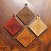 Depth Perception Hardwood Pendant by LaserTrees | Handcrafted Sacred Geometry