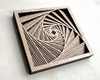 LaserTrees 10" Square Vortex 10 Layer Wall Art