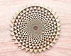 LaserTrees Phi Triangle Grid Two Layer Wall Art 