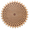 LaserTrees Phi Triangle Grid Two Layer Wall Art 