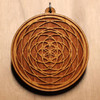 Cymatic Seed Hardwood Pendant by LaserTrees | Handcrafted Sacred Geometry