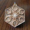 Vibrational Seed Hardwood Pendant by LaserTrees | Handcrafted Sacred Geometry