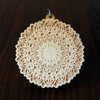 LaserTrees Dandelion Burst Hardwood Pendant