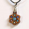 Opal Mandala Mini Pendant by LaserTrees | Handcrafted Sacred Geometry