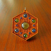 LaserTrees Vibrational Seed Gemstone Talisman - Citrine with Peridot and Iolite