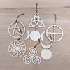 LaserTrees Pagan/Wiccan Ornaments - Set of Seven - Laser Cut Wood 