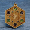 LaserTrees Vibrational Seed Gemstone Talisman - Peridot and Garnet