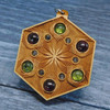 LaserTrees Vibrational Seed Gemstone Talisman - Peridot and Garnet