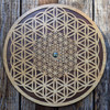 LaserTrees Flower of Life Tesseract Two Layer Wall Art 