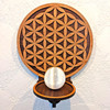 LaserTrees Simple Flower of Life Wall Art - Shelf/Sconce 