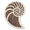 LaserTrees Nautilus Two Layer Wall Art by Julie Banwellund 