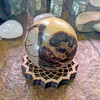 LaserTrees Lotus Mandala Sphere Stand - with optional Selenite Sphere