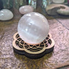 LaserTrees Flower of Creation Sphere Stand - with optional Selenite Sphere