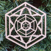 LaserTrees Snowflake Ornament 1 - Laser Cut Wood 