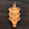 LaserTrees Tree of Life Kabbalah Hardwood Pendant