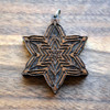 LaserTrees Star Tetrahedron Hardwood Pendant 