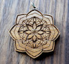 LaserTrees Octagonal Flower Hardwood Pendant