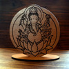 LaserTrees Ganesh Altarpiece Decor (Baltic Birch)