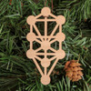 LaserTrees Tree of Life Holiday Ornament - Sacred Geometry - Laser Cut Wood 