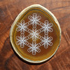 LaserTrees Truncated Fruit of Life Grid Design - Laser Engraved Agate 