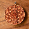 LaserTrees Asanoha Sphere Hardwood Pendant 