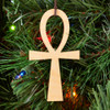 LaserTrees Ankh Ornament - Sacred Geometry - Laser Cut Wood 