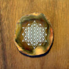 64 Sided Tetrahedron - Laser Engraved Agate by LaserTrees | Gemstone Metaphysical Art