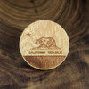 California Republic Hardwood Hat Pin by LaserTrees | Sustainable Geometric Gift