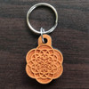 Flower of Creation Hardwood Keychain by LaserTrees | Sustainable Geometric Gift