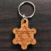 Metatrons Cube Hardwood Keychain by LaserTrees | Sustainable Geometric Gift