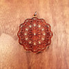 LaserTrees Asanoha Rose Hardwood Pendant 