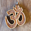 Om Symbol Hardwood Pendant by LaserTrees | Handcrafted Sacred Geometry