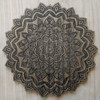 LaserTrees Nonagon Mandala 1 Hardwood Engraving by Corey Clark