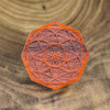 LaserTrees Seed of Life Octahedron Hardwood Hat Pin 