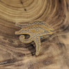 LaserTrees Eye of Horus Flower of Life Hardwood Hat Pin 