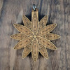 LaserTrees Seed Lotus Linework Hardwood Pendant 