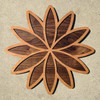 Seed Lotus Two Layer Wall Art by LaserTrees | Sacred Geometry Wall Decor
