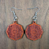 LaserTrees Seed of Life Octahedron Hardwood Earrings 