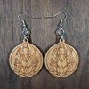 Ganesh Hardwood Earrings by LaserTrees | Artisan Boutique Jewelry