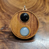 LaserTrees Yin Yang Hardwood Gemstone Pendant 