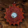 LaserTrees Dream Mandala 3 Hardwood Pendant by Corey Clark