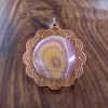 LaserTrees Wave Mandala Hardwood 30mm Gemstone Pendant