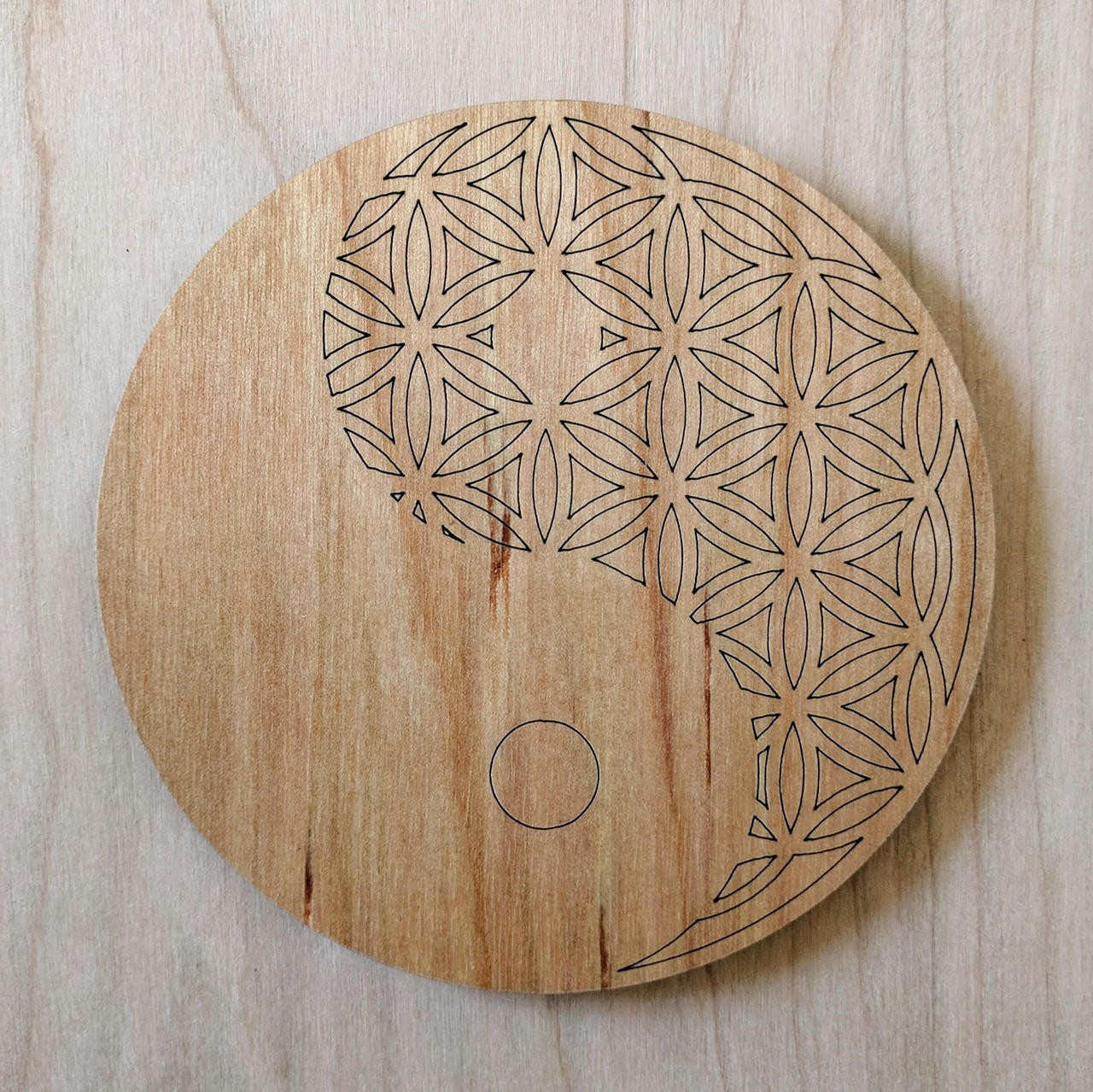 Flower of Life Drink Coasters - Set of 4 - LaserTrees