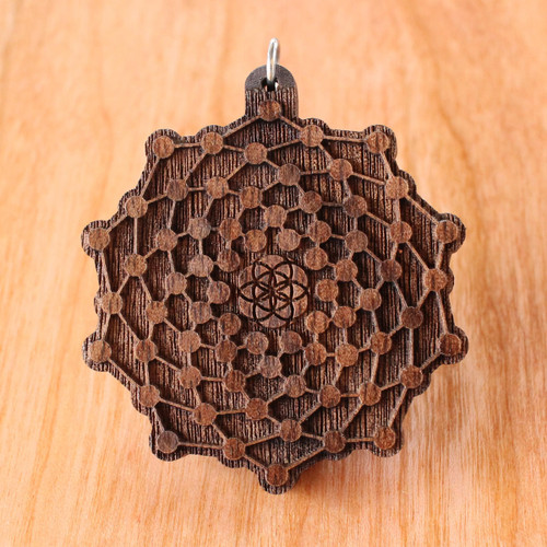 LaserTrees Atomic Seed Hardwood Pendant